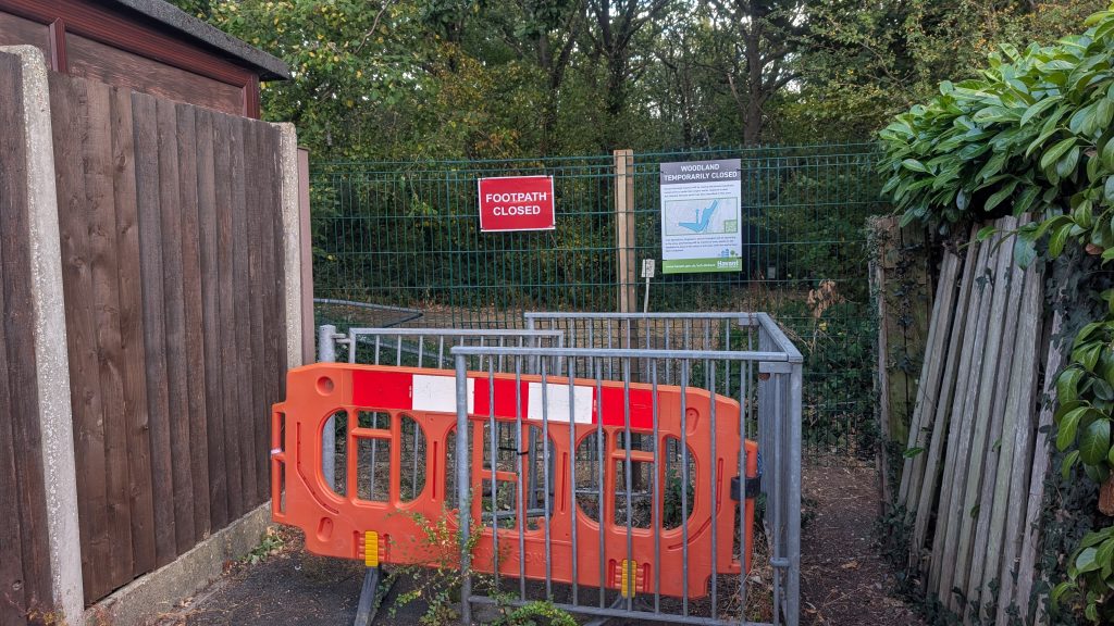 New heavy duty fencing at Hurstwood